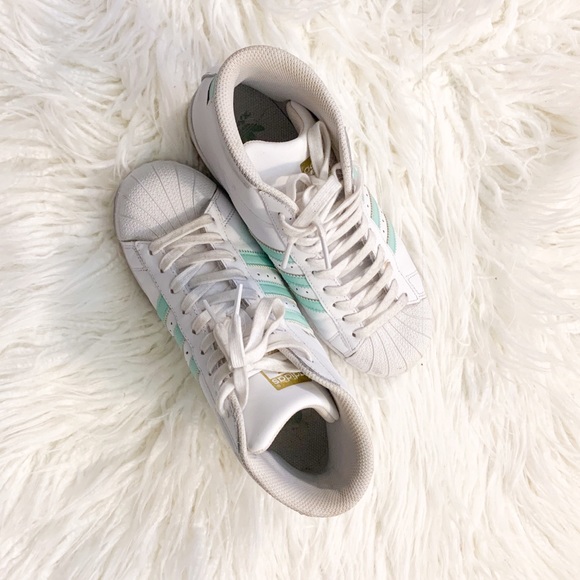 Adidas Pro Model Superstar in Mint Stripe - Picture 3 of 11
